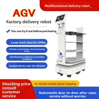 Robot de livraison AGV à étagères personnalisées, capacité de 300 kg, navigation intelligente, véhicule industriel automatisé sans pilote, intérieur