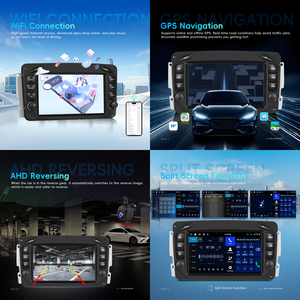 Podofo pour <span class=keywords><strong>Mercedes</strong></span>-Benz CLK/Classe E/Classe C, autoradio Android 7 pouces, <span class=keywords><strong>4</strong></span>+64, CarPlay/Android Auto sans fil, GPS/WiFi, écran IPS, ODM - Product Image 3