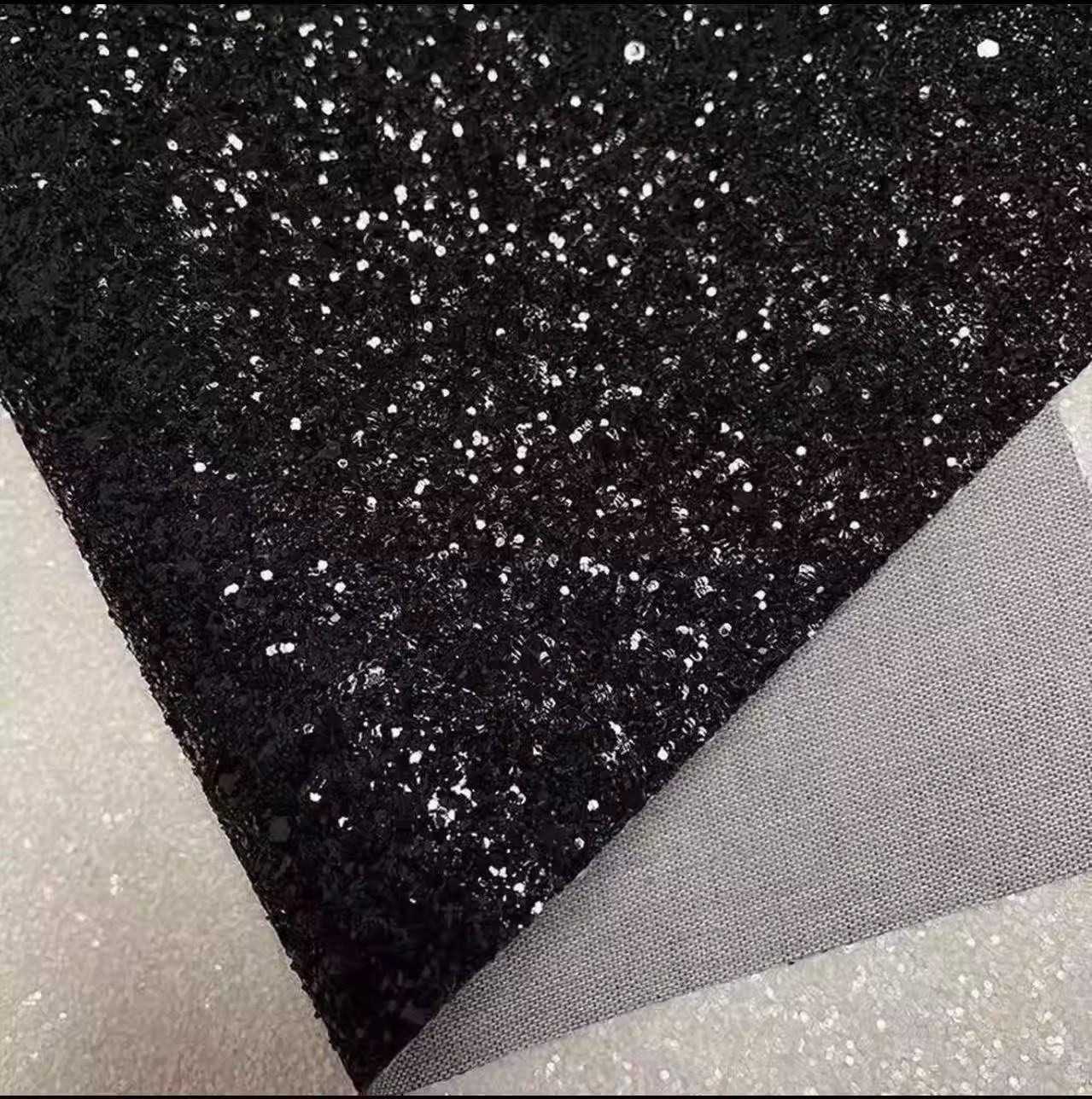 Thick flash-3020cm-black hot cloth