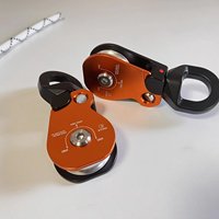 Poulies de sauvetage en aluminium à roue unique 7-13, antichute rétractable, escalade, alpinisme, assistance, travaux en hauteur
