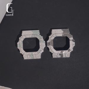 Montre Iced Out pour rappeur, <span class=keywords><strong>lunette</strong></span> GX56, boîtier de montre en moissanite colorée, argent sterling 925, boîtier de montre en moissanite VVS, certifié GRA, pour hommes - Product Image 1