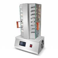 Grill électrique vertical rotatif sans fumée en acier inoxydable de qualité supérieure pour restaurants