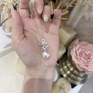 S925 Pure Silver Elegant Y-Shaped Water Droplet Necklace Large Australian White Pearl <b>Pendant</b> Luxury <b>Fine</b> <b>Pendants</b> <b>Charms</b> - Product Image 2