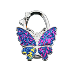 Cintre de sac à main de papillon de paillettes, cintres de table de sac à main d'accessoire de sac à main de femmes de bling bling, cintre de sac d'étudiant - Product Image 4