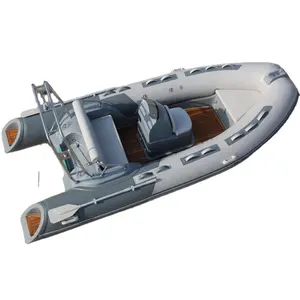 Ce rib 430 Hypalon Sport CabinCruiserリジッドパッセンジャー中古グラスファイバーハルフロアホバークラフトカヌーグラスファイバーバーチリブボート