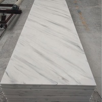 Comptoir de cuisine grande dalle de marbre artificiel noir blanc surface solide Corian pur acrylique modifié feuille de surface solide