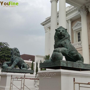 Estatuas de León Grandes de Bronce para Plaza o Jardín - Product Image 6