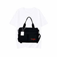 Sac à bandoulière polyvalent, sac de grande capacité pour femme, minimaliste, pour les trajets quotidiens, sac fourre-tout en nylon imperméable
