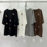 Robe longue élégante ornée d'un nœud en strass pour femmes, tunique décontractée pour soirée