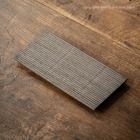 Dessous de verre carré en bois massif à isolation thermique rétro de style japonais