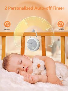 Veilleuse USB portable avec machine à bruit blanc, 10 sons apaisants pour bébés et adultes, garantie 1 an pour usage domestique - Product Image 4