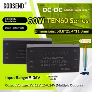 Module ultra-fin TEN60-24 60W 9V-36V 24V vers 12V 5V 15V 24V Alimentation TEN60-2415 TEN60-2413 TEN60-2411 - Product Image 1