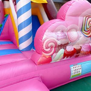 Gorila inflable con tema de Parque Infantil de caramelo Rosa personalizado, castillo hinchable para niños, casa de rebote - Product Image 2