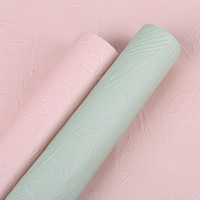 Nouveau luxe 3D en relief fleur emballage fleuriste papier d'art bouquet de fleurs papier d'emballage floral papier kraft