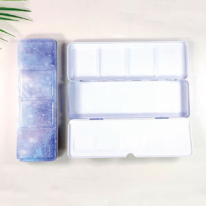 <span class=keywords><strong>Palette</strong></span> d'<span class=keywords><strong>aquarelle</strong></span> portable en métal pour peinture, forme personnalisée, la meilleure pour les voyages - Product Image 5