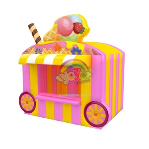 Quioscos inflables portátiles para puestos inflables a rayas, parques acuáticos, carnavales y venta de aperitivos en fiestas al aire libre. - Product Image 1