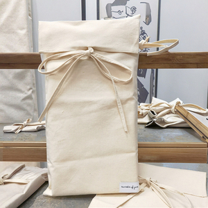 Bolsa de Algodón Personalizada de Alta Calidad con Lazo, Bolsa de Algodón Natural para Empacar Camisetas, Bolsa de Algodón para Zapatos y Bolsos - Product Image 1