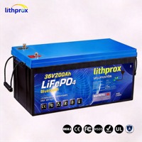 Batterie de manutention 36V 200AH à cellules LFP de qualité A, sans entretien, à sortie stable pour véhicules à guidage automatique, CE MSDS IP67