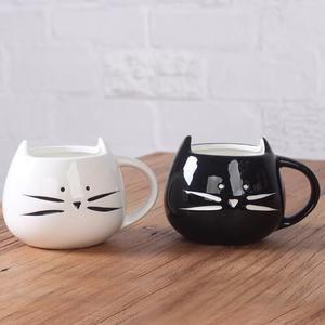 Venta al por mayor 16oz 450mL <span class=keywords><strong>Diseño</strong></span> personalizado Animal Cerámica Lindo Café Gato Taza - Product Image 5