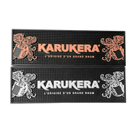 Tapis de bar en PVC avec logo personnalisé, tapis anti-dérapant pour éviter les déversements, tapis à bière avec taille personnalisée