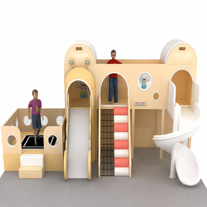 Équipement de terrain de jeu intérieur artistique pour enfants avec éléments en mousse sculptée souple et design unique pour les galeries de jeux - Product Image 1