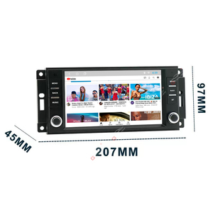 Gerllish Android Auto <span class=keywords><strong>Autoradio</strong></span> pour Jeep Wrangler <span class=keywords><strong>Dodge</strong></span> Grand Cherokee Chrysler 300C Patriot Commander <span class=keywords><strong>Caliber</strong></span> Challenger - Product Image 1