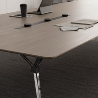 Grande table de conférence modulaire en bois moderne Meubles de salle de réunion de bureau à la mode pour 4 12 personnes Réunions Utilisation à la maison et à l'école