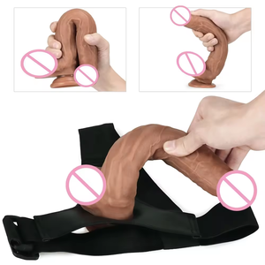 Consolador portátil para masturbación femenina, productos sexuales para adultos, consolador de simulación, consolador con correa, arnés vibrador realista - Product Image 4