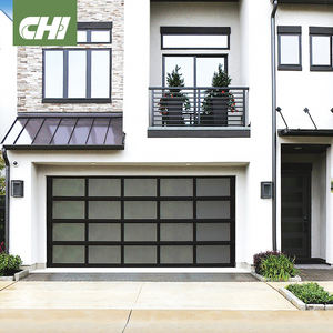 Portes de garage en verre CHI New Deign avec cadre en aluminium et design coupe-vent <span class=keywords><strong>pour</strong></span> <span class=keywords><strong>les</strong></span> marchés côtiers <span class=keywords><strong>des</strong></span> États-Unis et du Mexique - Product Image 1