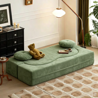 Canapé-lit modulaire pliable tout-en-un, double usage, nouveau style, pour petit appartement, chambre à coucher, salon, une place, mousse à mémoire de forme
