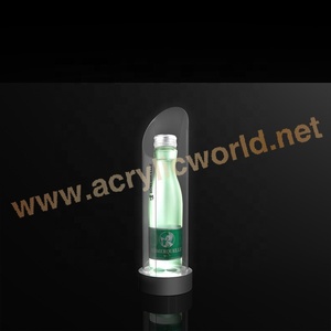 แท่นวางขวดไวน์อะคริลิคแบบสั่งทำพิเศษ พร้อมไฟ LED สำหรับบาร์และคลับ - Product Image 2