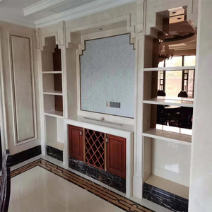 Premium Aran Beyaz Avrupa Mermeri Döşeme Cilalı Kesim Boyutu Özelleştirilmiş Tasarım Fayanslar Tezgah Mutfak Villa Toptan Fabrika - Product Image 4