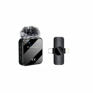 Micrófono Lavalier Inalámbrico Omnidireccional F12 F13 F16 3 en 1 <span class=keywords><strong>para</strong></span> Transmisión en Vivo al Aire Libre, Grabación con Cancelación de Ruido, Tipo C - Product Image 5