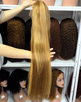 Perruque Lace Transparente 4x4 Cheveux Humains Raides Vierge Remy Ondulés Birmans, Nœuds Blanchis Pré-Pluckés Couleur Roux Gingembre 33 #