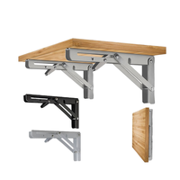 Supports muraux d'angle en acier inoxydable robuste PHUOC HUNG pour étagères pliantes de placards - Quincaillerie personnalisée pour meubles flottants