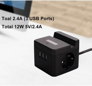 חם מכירת קובייה בצורת שקע שקע מגן גרמנית סגנון גרמני עם usb 16a מדורג 2 נקודות AC z-גל רשת - Product Image 6