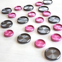Disques de reliure en métal de 24 mm, 28 mm, 32 mm, 38 mm, disques de reliure pour carnet, disques de planificateur en aluminium