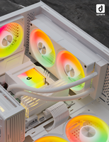 Refroidisseur de processeur liquide upHere 240 mm ARGB AIO, système de refroidissement par eau à double ventilateur pour PC de bureau gaming Intel AMD