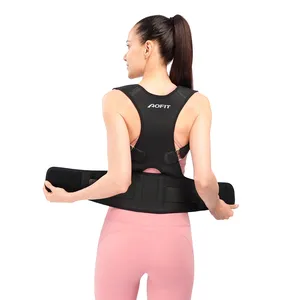Corretor de costas com postura ajustável, cinto magnético para escoliose, alisador ortopédico, cinta correta para coluna, corretor de postura ajustável