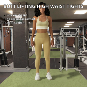 Leggings Deportivos Personalizados de Cintura Alta con Efecto Scrunch, Elásticos en Cuatro Direcciones, de Secado Rápido, para Entrenamiento, Fitness, Levantamiento de Glúteos, Gimnasio y Yoga - Product Image 2