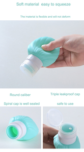 Silicone Travel Bottle for Cosmetics Squeeze Leakproof <b>Refillable</b> Silicone Toiletry Travel Accessories Bottles for Personal Care - Product Image 5