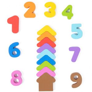 Preschoolers Rainbow Colorful Wood <b>Puzzle</b> Numbers Colors Shapes Learning Matching Game for Toddlers - Product Image 5