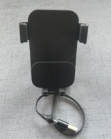 Typ-C Auto-Lüftungshalterung Magnetisches Kabelloses Ladegerät Telefonständer 15W Kabelloses Laden Halterung mit 2-in-1 Einziehbarem Kabel