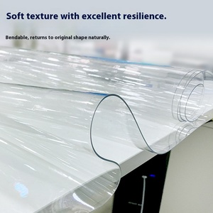Fourniture en gros de tapis de table <span class=keywords><strong>transparent</strong></span> en <span class=keywords><strong>PVC</strong></span> <span class=keywords><strong>plaque</strong></span> de caoutchouc <span class=keywords><strong>souple</strong></span> et <span class=keywords><strong>plaque</strong></span> de cristal feuilles de plastique <span class=keywords><strong>souple</strong></span> en verre pour revêtement de table - Product Image 3