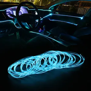 1M〜5Mカーエルワイヤーライト車の周囲照明用USBネオンワイヤー雰囲気車Ledインテリアストリップライトソーイングエッジデコレーション