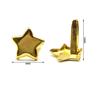 Móc Khóa Giấy Kim Loại Màu Vàng Hình Ngôi Sao 8Mm Cho Sổ Lưu Niệm Thủ Công Và Tự Làm - Product Image 2