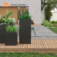 Jardinières surélevées géantes en acier Corten galvanisé, écologiques, pour extérieur, effet rouillé, pour patio, rue, maison