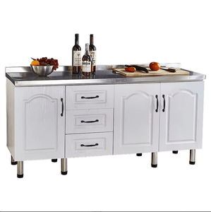 Meuble de cuisine extérieur en acier inoxydable, design classique minimaliste moderne, montage facile, pour usage domestique et locatif, économique, îlots de cuisson - Product Image 1