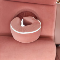 Fauteuil de pédicure haut de gamme, électrique et réglable, avec trou pour le visage, ensemble professionnel de fauteuil de pédicure
