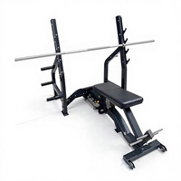 Banc de musculation professionnel de qualité commerciale en métal réglable 3-en-1 (incliné/plat/decliné) – Durable, confortable et sûr